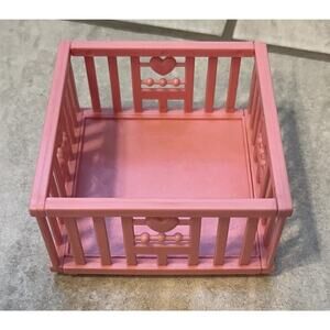 My Little Pony G1 Vintage Baby Playpen Crib Accessories & Bottle Pink Lavender